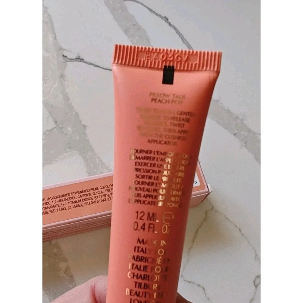 CHARLOTTE TILBURY Pillow Talk Matte‎ Beauty Blush Wand Peach Pop Full Size New